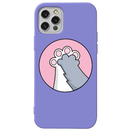 Apple iPhone 13 Pro Come on Bro Purple Colored Silicone TPU Θήκη