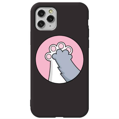 Apple iPhone 11 Pro Max Come on Bro Black Colored Silicone TPU Θήκη