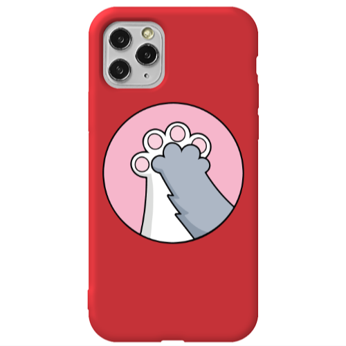 Apple iPhone 11 Pro Max Come on Bro Red Colored Silicone TPU Θήκη
