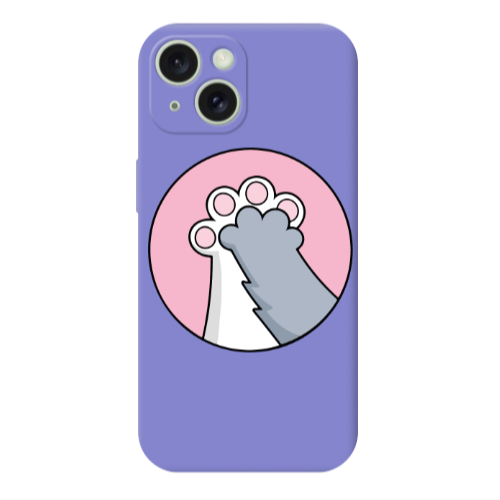 Apple iPhone 15 Plus Come on Bro Purple Colored Silicone TPU Θήκη