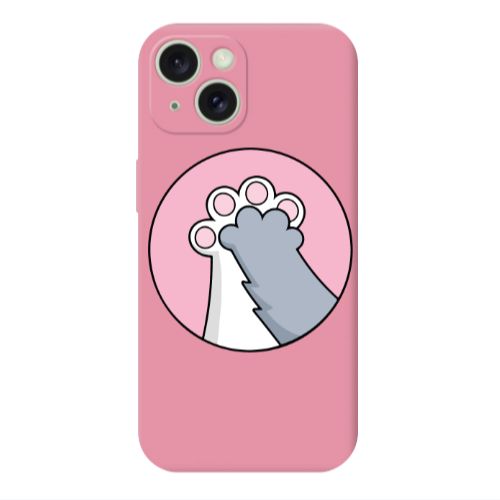 Apple iPhone 15 Plus Come on Bro Pink Colored Silicone TPU Θήκη