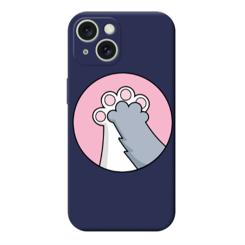 Apple iPhone 15 Plus Come on Bro Dark blue Colored Silicone TPU Θήκη
