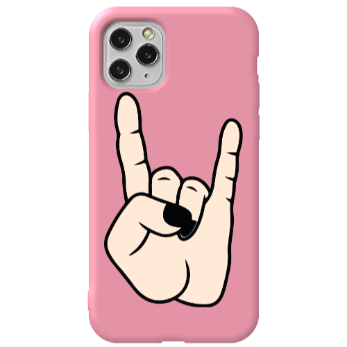 Apple iPhone 11 Pro Rock Pink Colored Silicone TPU Θήκη