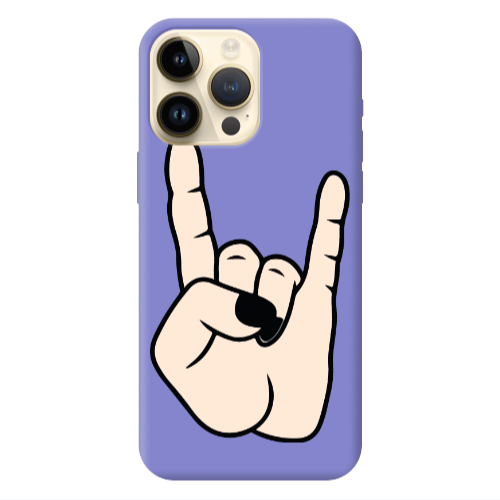 Apple iPhone 13 Pro Max Rock Purple Colored Silicone TPU Θήκη