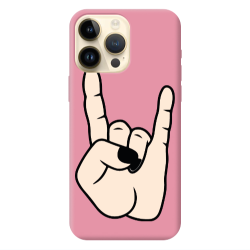 Apple iPhone 13 Pro Max Rock Pink Colored Silicone TPU Θήκη