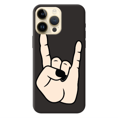 Apple iPhone 13 Pro Max Rock Black Colored Silicone TPU Θήκη