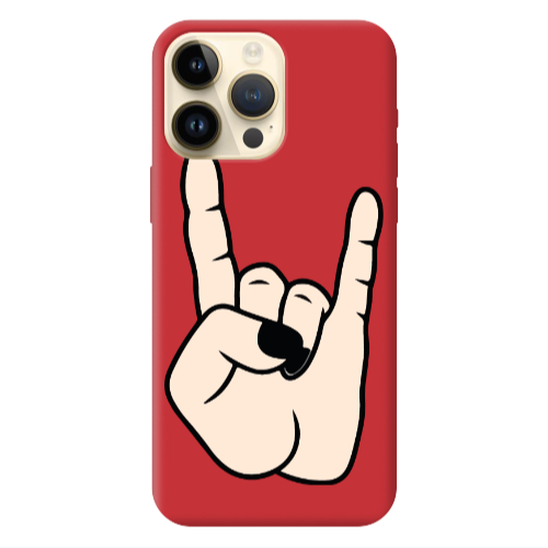 Apple iPhone 13 Pro Max Rock Red Colored Silicone TPU Θήκη