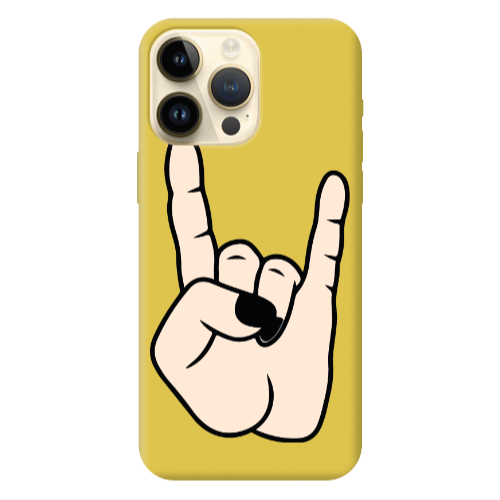 Apple iPhone 13 Pro Max Rock Yellow Colored Silicone TPU Θήκη