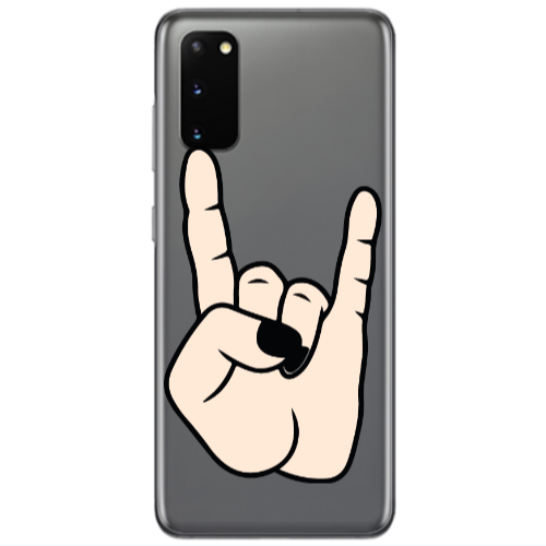 Samsung S20 Rock Transparent Silicone TPU Θήκη