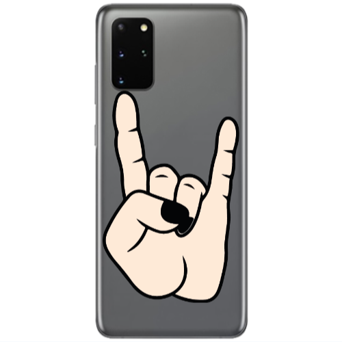 Samsung S20 Plus Rock Transparent Silicone TPU Θήκη