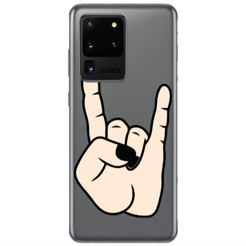 Samsung S20 Ultra Rock Transparent Silicone TPU Θήκη