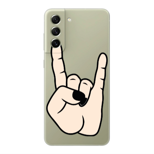 Samsung S21 Rock Transparent Silicone TPU Θήκη