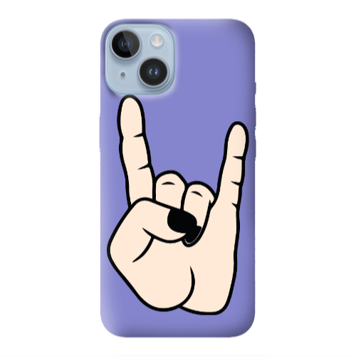 Apple iPhone 14  Rock Purple Colored Silicone TPU Θήκη
