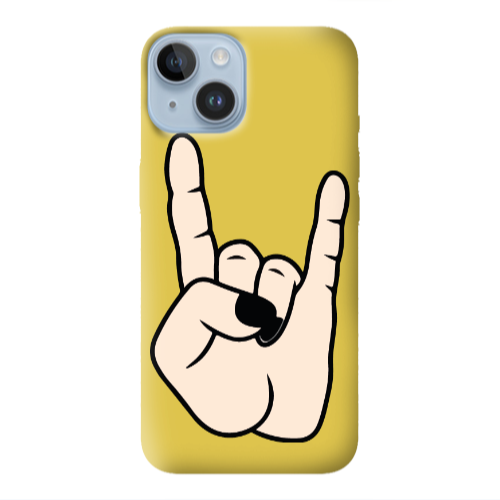 Apple iPhone 14 Plus Rock Yellow Colored Silicone TPU Θήκη