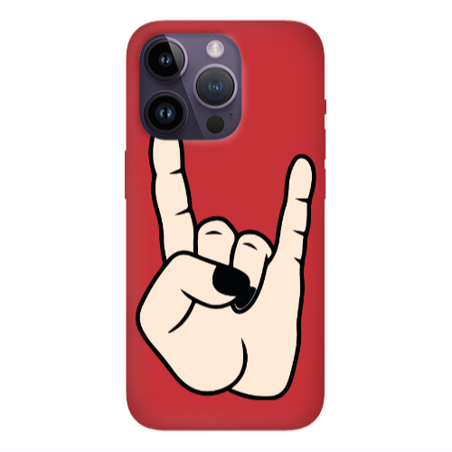 Apple iPhone 14 Pro  Rock Red Colored Silicone TPU Θήκη