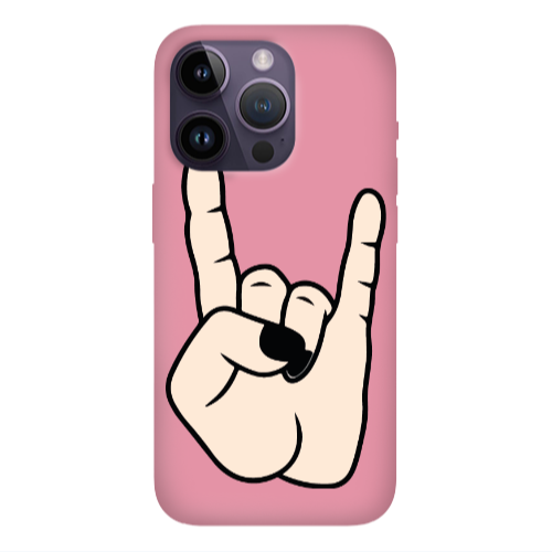 Apple iPhone 14 Pro Max Rock Pink Colored Silicone TPU Θήκη