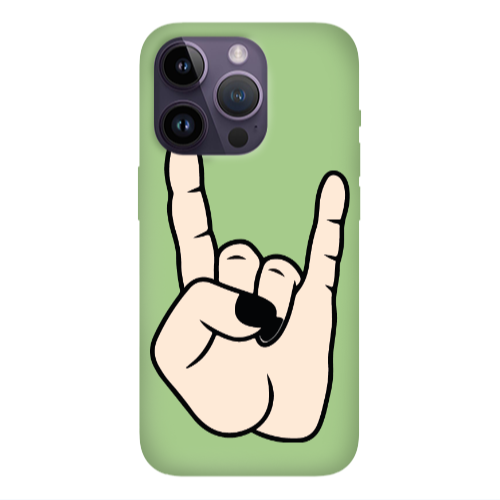 Apple iPhone 14 Pro Max Rock Light Green Colored Silicone TPU Θήκη