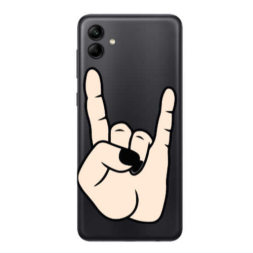 Samsung A04 Rock Transparent Silicone TPU Θήκη
