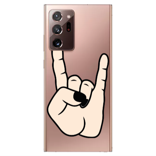 Samsung Note 20 Ultra Rock Transparent Silicone TPU Θήκη