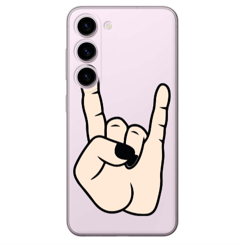 Samsung S23 Rock Transparent Silicone TPU Θήκη