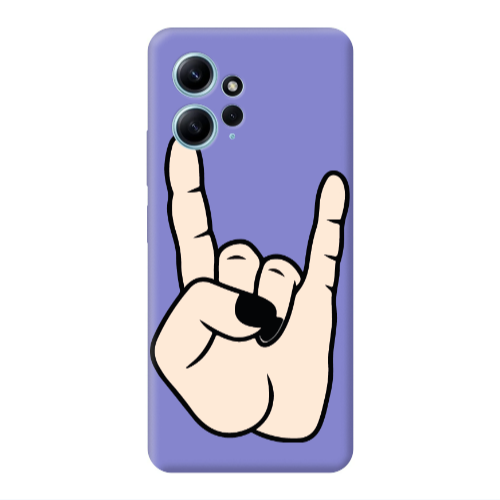 Xiaomi Redmi Note 12 4G Rock Purple Colored Silicone TPU Θήκη