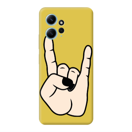 Xiaomi Redmi Note 12 4G Rock Yellow Colored Silicone TPU Θήκη