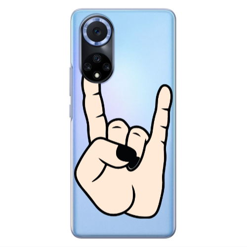 Huawei Nova 9 Rock Transparent Silicone TPU Θήκη