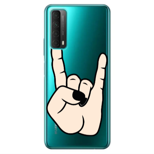 Huawei P Smart 2021 Rock Transparent Silicone TPU Θήκη