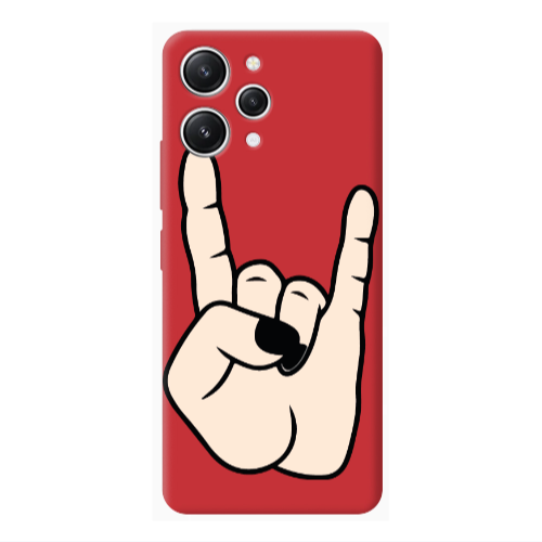 Xiaomi Redmi 12 Rock Red Colored Silicone TPU Θήκη