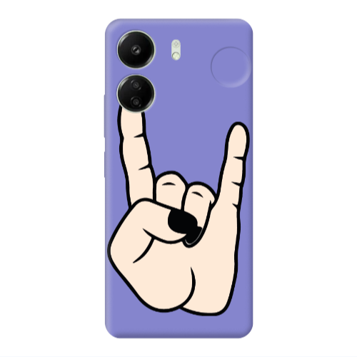 Xiaomi Redmi 13C Rock Purple Colored Silicone TPU Θήκη
