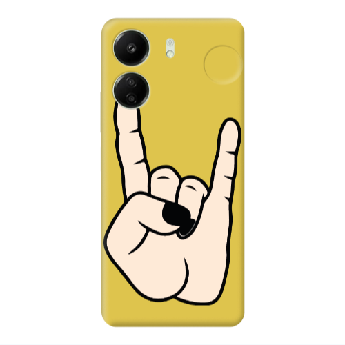 Xiaomi Redmi 13C Rock Yellow Colored Silicone TPU Θήκη
