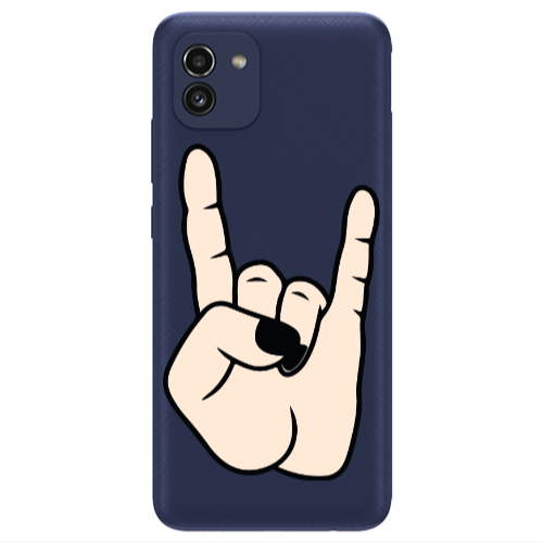 Samsung A03 Rock Transparent Silicone TPU Θήκη