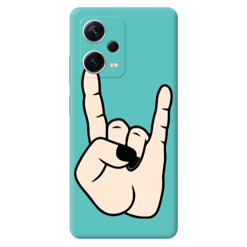 Xiaomi Poco X5 Rock Turquoise Colored Silicone TPU Θήκη