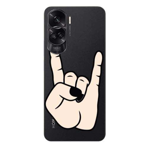 Honor 90 Lite 5G Rock Transparent Silicone TPU Θήκη