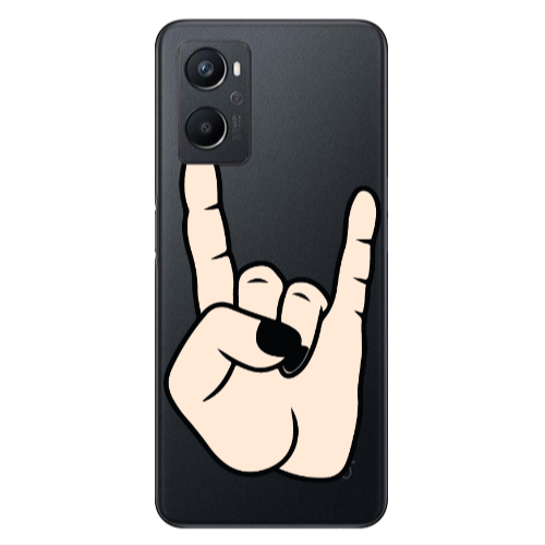Oppo A 96 Rock Transparent Silicone TPU Θήκη