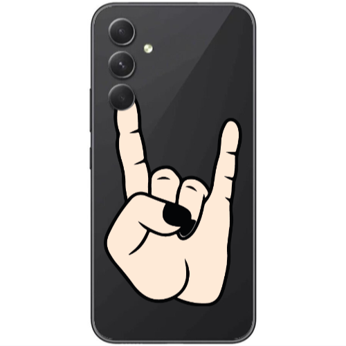 Samsung Galaxy A25 Rock Transparent Silicone TPU Θήκη