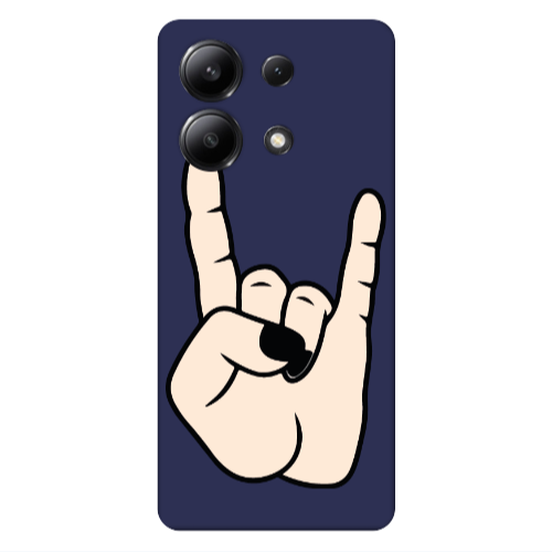 Xiaomi Redmi Note 13 4G Rock Dark blue Colored Silicone TPU Θήκη