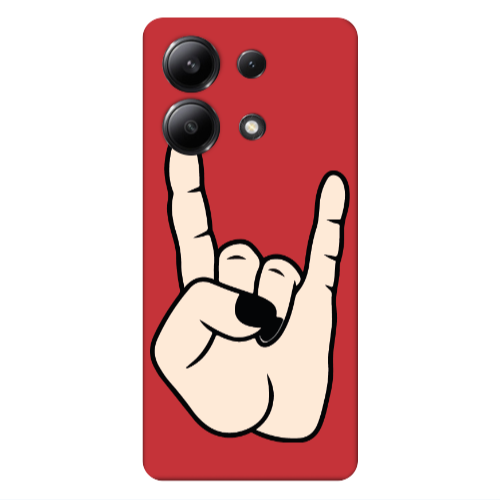 Xiaomi Redmi Note 13 4G Rock Red Colored Silicone TPU Θήκη