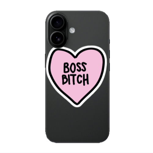 Apple Iphone 16 plus Boss Bitch Transparent Silicone TPU Θήκη