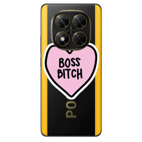 Xiaomi Poco X7 Boss Bitch Transparent Silicone TPU Θήκη