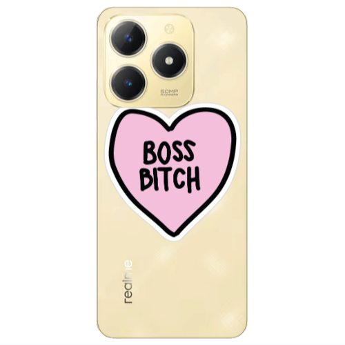 Realme C61 Boss Bitch Transparent Silicone TPU Θήκη