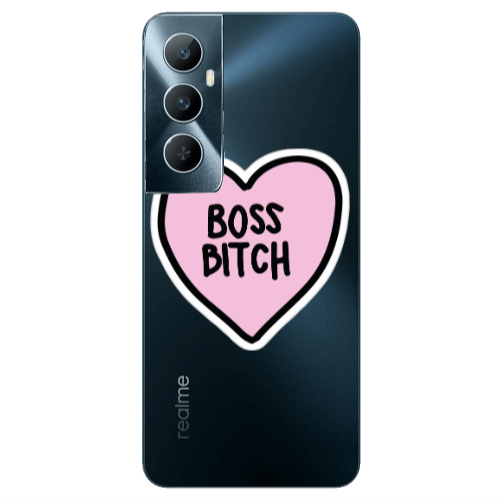 Realme C65 Boss Bitch Transparent Silicone TPU Θήκη