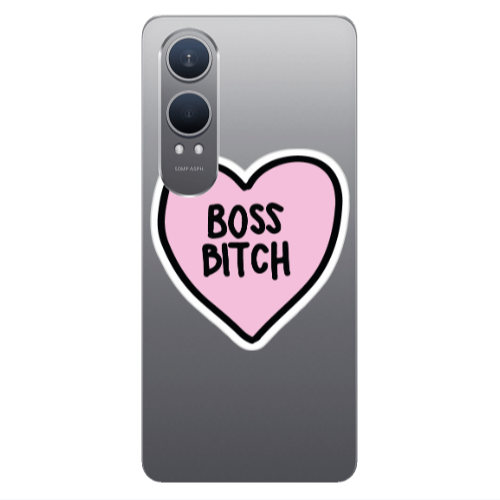 Oneplus Nord Ce 4 lite Boss Bitch Transparent Silicone TPU Θήκη