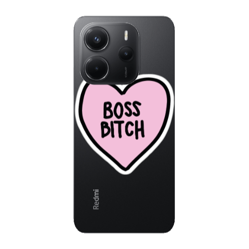 Xiaomi Redmi Note 14 Boss Bitch Transparent Silicone TPU Θήκη
