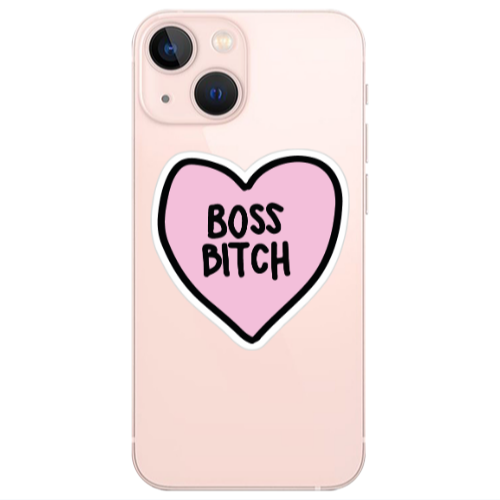 Apple iPhone 13 Boss Bitch Transparent Silicone TPU Θήκη