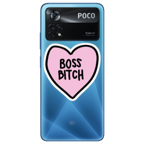 Xiaomi Poco X4 Pro Boss Bitch Transparent Silicone TPU Θήκη
