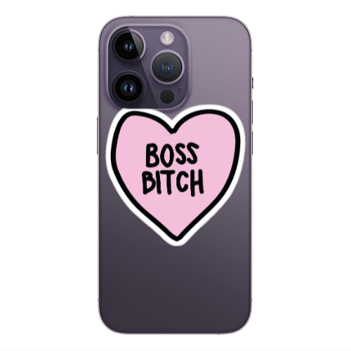 Apple iPhone 14 Pro Max Boss Bitch Transparent Silicone TPU Θήκη