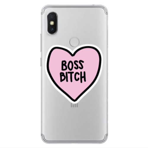 Xiaomi Redmi S2 Boss Bitch Transparent Silicone TPU Θήκη