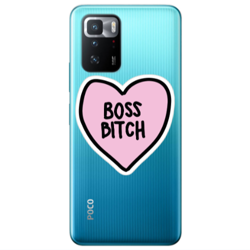 Xiaomi Poco X3 GT Boss Bitch Transparent Silicone TPU Θήκη