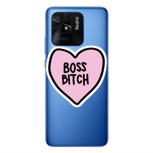 Xiaomi Poco C40 Boss Bitch Transparent Silicone TPU Θήκη